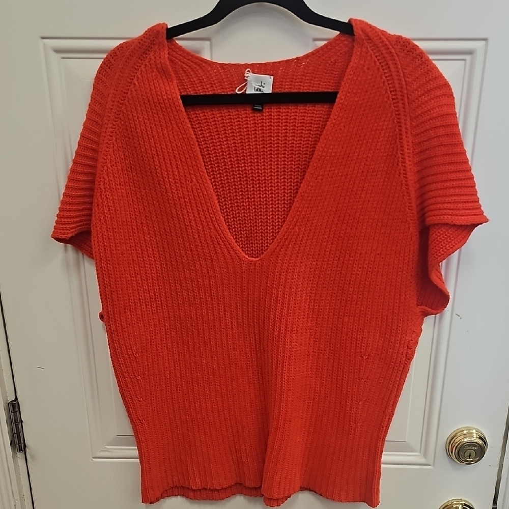 V-Neck, Knit, Sweater, Summer, Relax, Cozy, Casual, Travel, Vacation, Spring